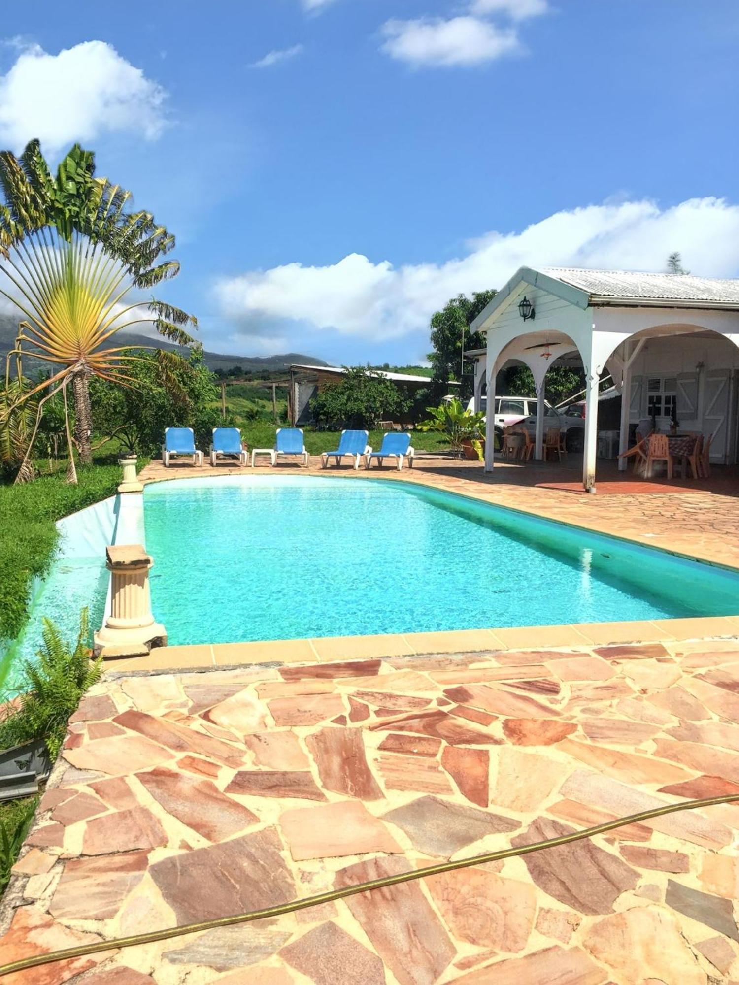 Villa Enchantee Avec Vue Sur Mer Et Piscine Au Carbet Λε Καρμπέ Εξωτερικό φωτογραφία